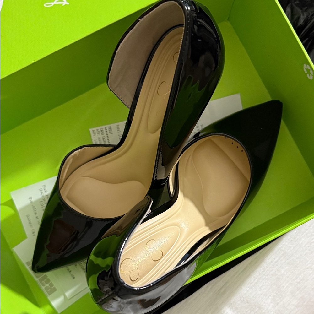 Jessica Simpson Black Patent Heels